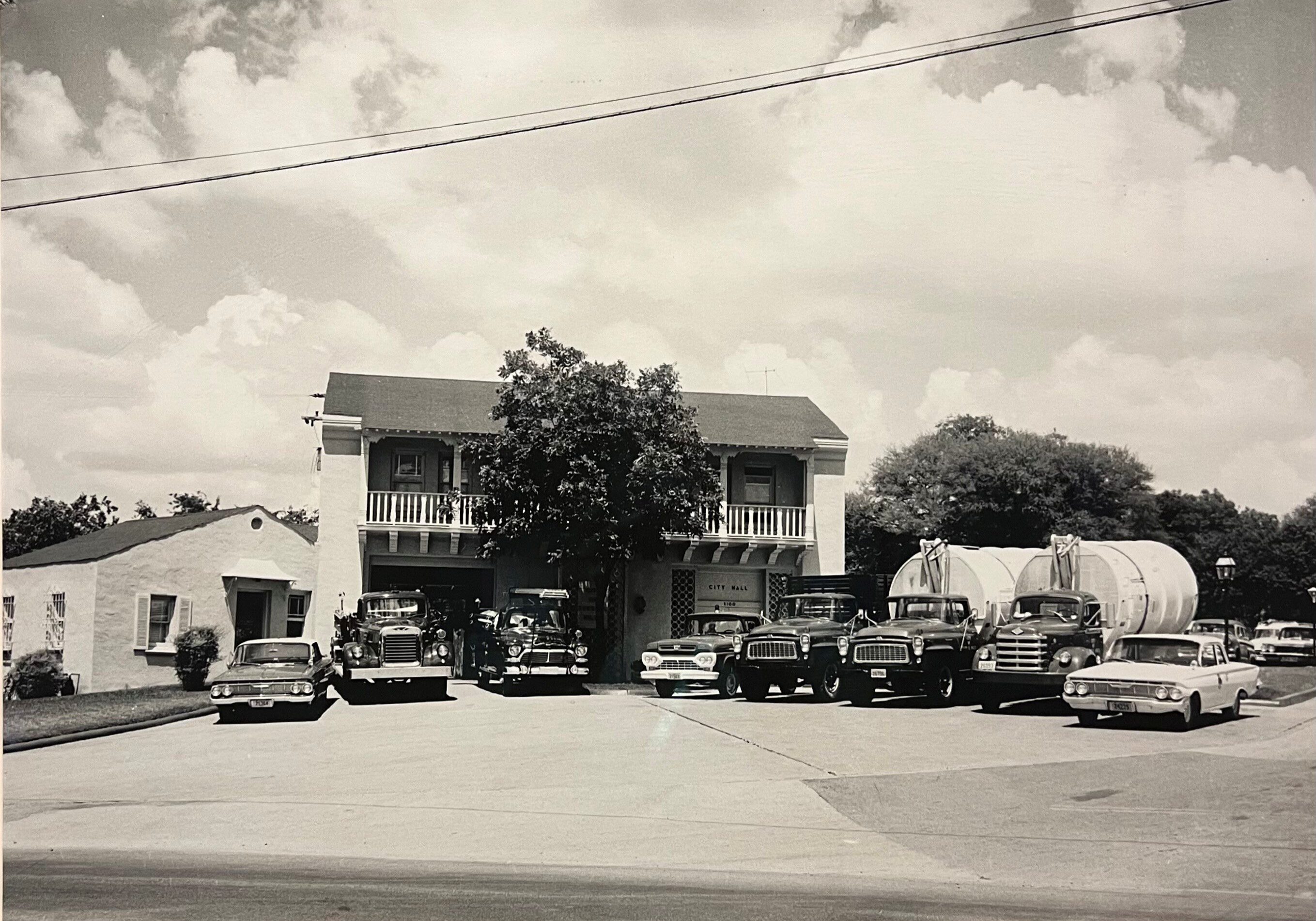Historic photo of the Terrell Hills City Hall circa 1960.